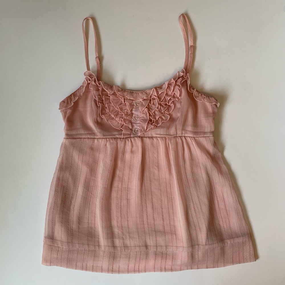 Studio Y | Ruffled, Adjustable Strap Tank Top